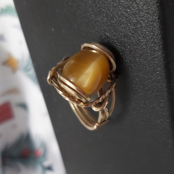 Tiger Eye ring - Picture 2 of 7